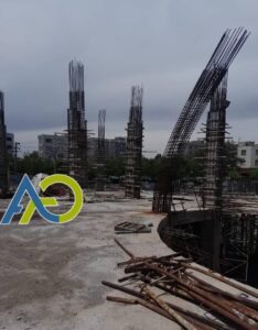 آرماتوربندی ستون بتنی با خاموت های مهندسی