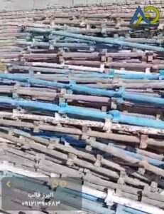 اجزای کامل سیستم داربست ستاره ای شامل پایه و مهاری