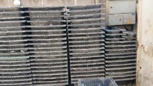 قالب های پلاستیکی وافل 75 سانتی در حد نو