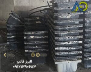 ۲۵۰۰ عدد قالب وافل 60-60-30 گنبد فیروزه مشکی در رامسر