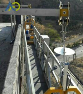 آلية عمل فرامل الطوارئ (الباراشوت) لضمان سلامة العمال في أي منصة معلّقة