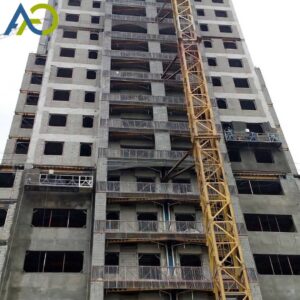 أذرع التعليق وأوزان التوازن المثبتة على السطح لرفع المنصة المعلّقة للواجهات