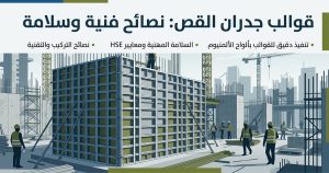 قوالب جدران القص - دليل فني شامل لقوالب الألمنيوم لمشاريع البناء من مجمع البرز قالب