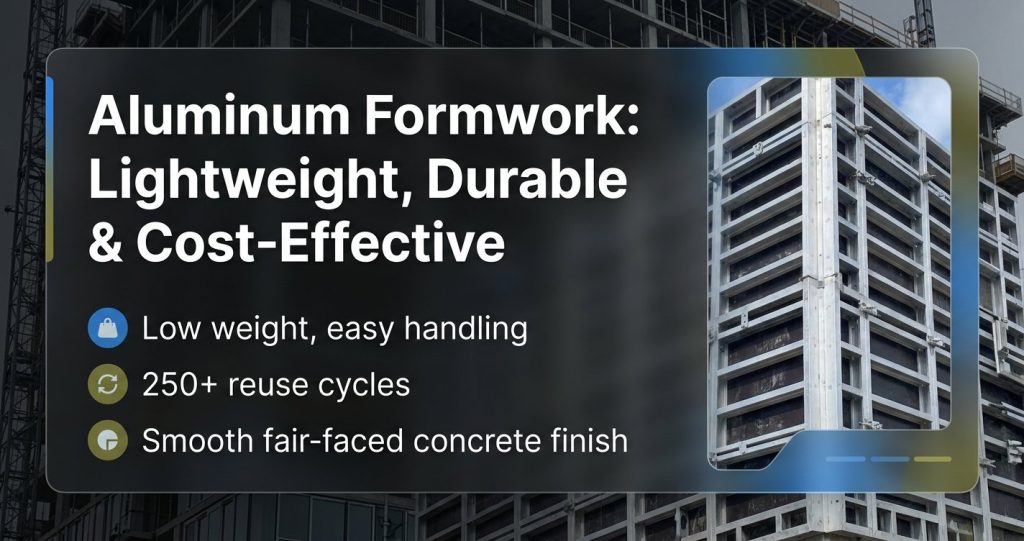 aluminum formwork system for construction