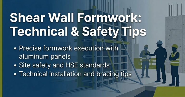 Comprehensive technical and safety guide for construction projects with aluminum panels from Alborz Formwork