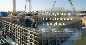 Пластиковая модульная опалубка облегчает монтаж, очистку и повторное использование панелей