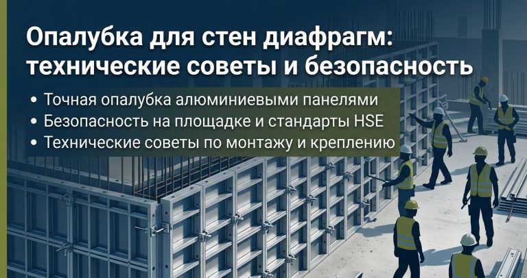Опалубка для стен диафрагм - комплексное техническое и безопасное руководство для строительных проектов с алюминиевыми панелями от Альборз Формворк