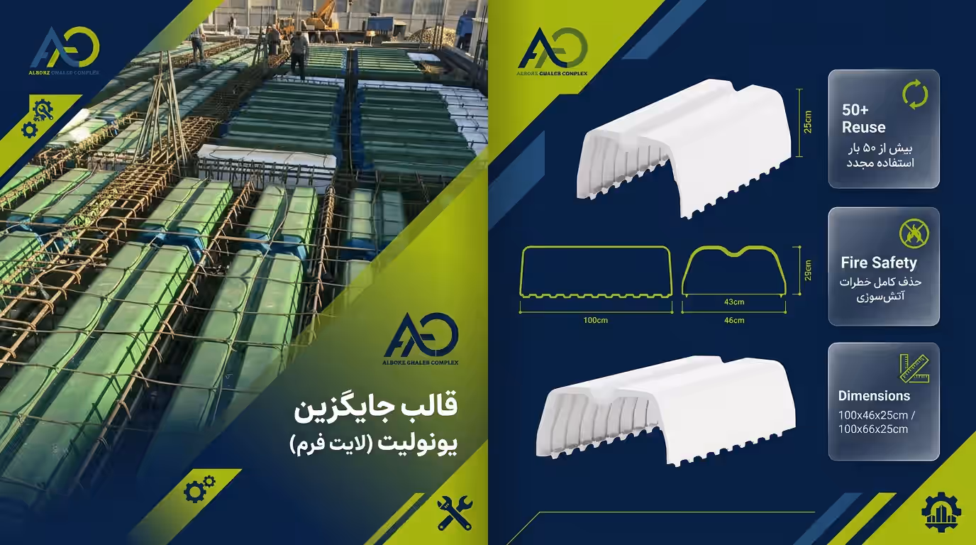 آشنایی با قالب جایگزین یونولیت یا لایت فرم لیست قیمت 2 قالبقالب جایگزین یونولیت لایت فرم