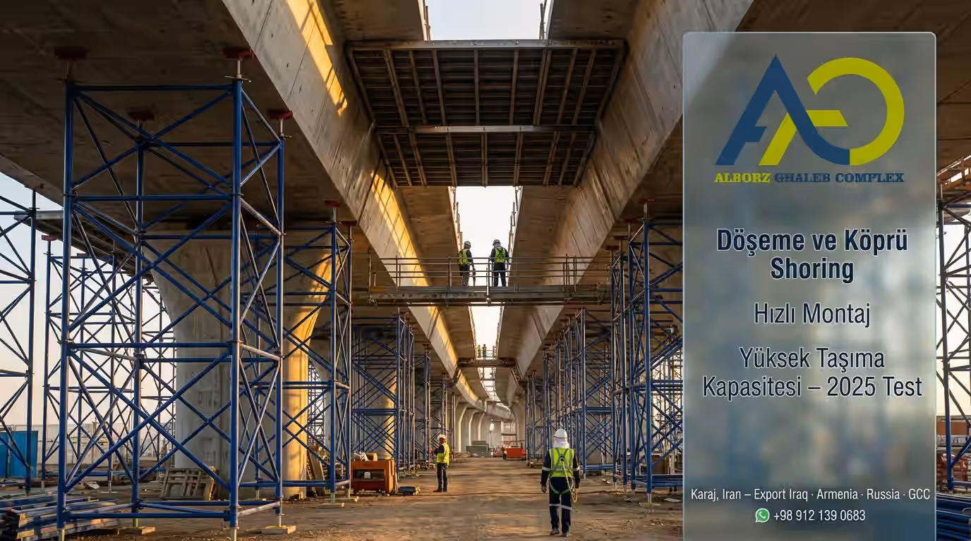 Üçgen İskele | Döşeme ve Köprü İçin Omega Shoring Sistemi 7 döşeme ve köprü shoring uygulaması için üçgen iskele