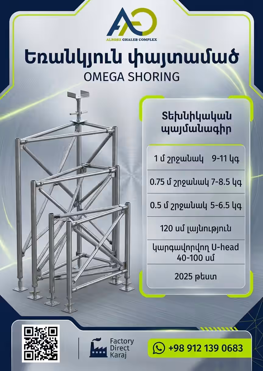 Եռանկյուն փայտամած | Omega Shoring սալերի և կամուրջների համար 6 Omega Shoring տեխնիկական բնութագրերի թերթ շրջանակների չափերով և քաշերով