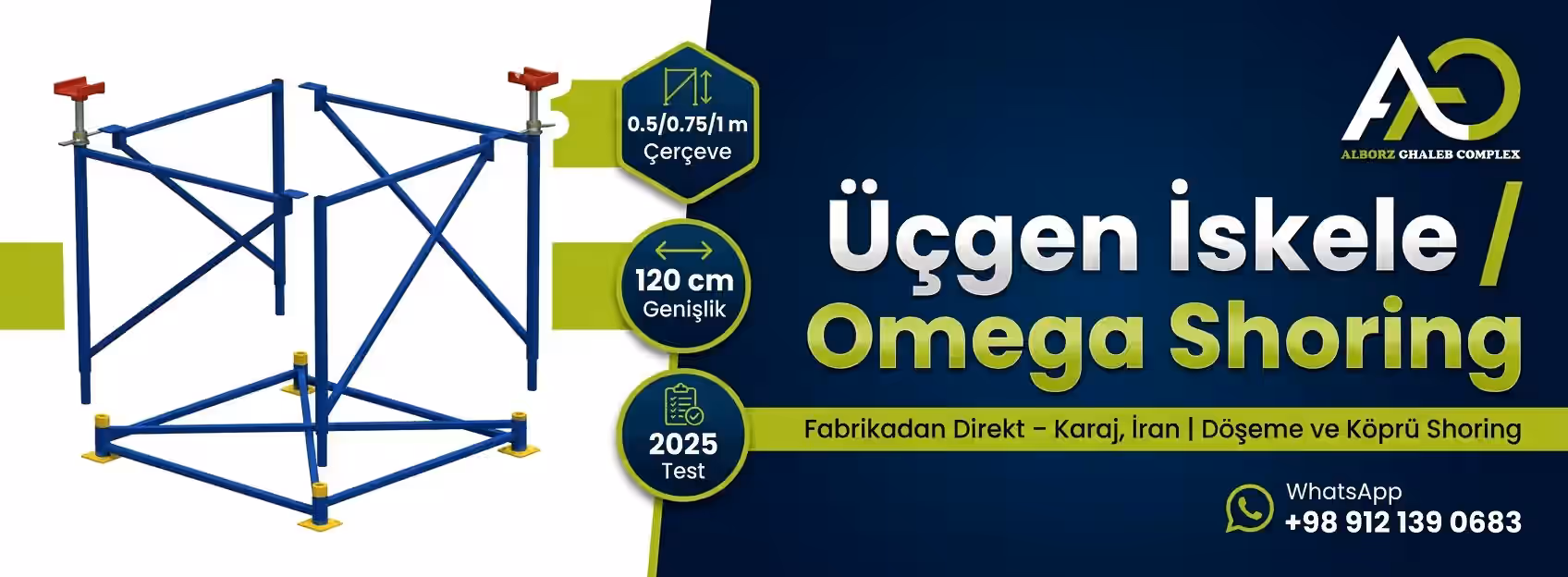 Üçgen İskele | Döşeme ve Köprü İçin Omega Shoring Sistemi 8 üçgen iskele omega shoring sayfa banner görseli