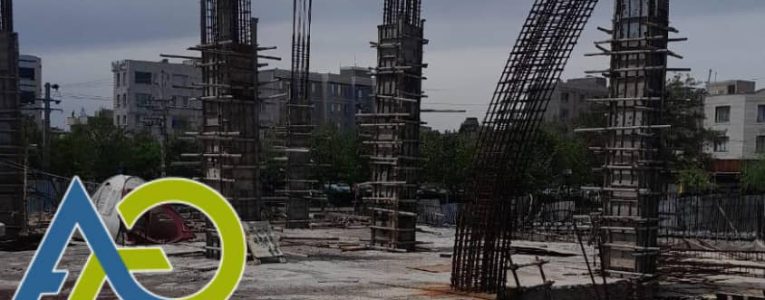 آرماتوربندی ستون بتنی با خاموت های مهندسی