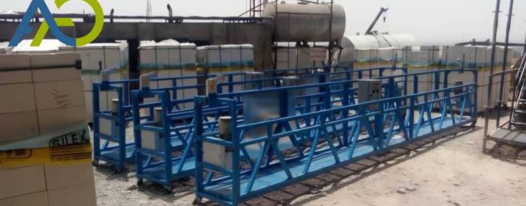 استعراض ثلاثة نماذج مختلفة من السقالات المعلقة الكهربائية، اليدوية، ونظام منصة تنظيف الواجهات