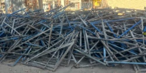 انبار 45 تنی داربست مثلثی دست دوم در آبیک