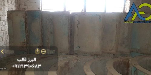 مجموعه قالب های بتن برای 8 ستون گرد 3 متری