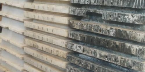 پشت قالب وافل ۶۰ در ۶۰ مشکی و سفید